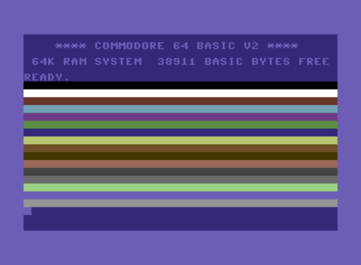 Commodore 64 color bands