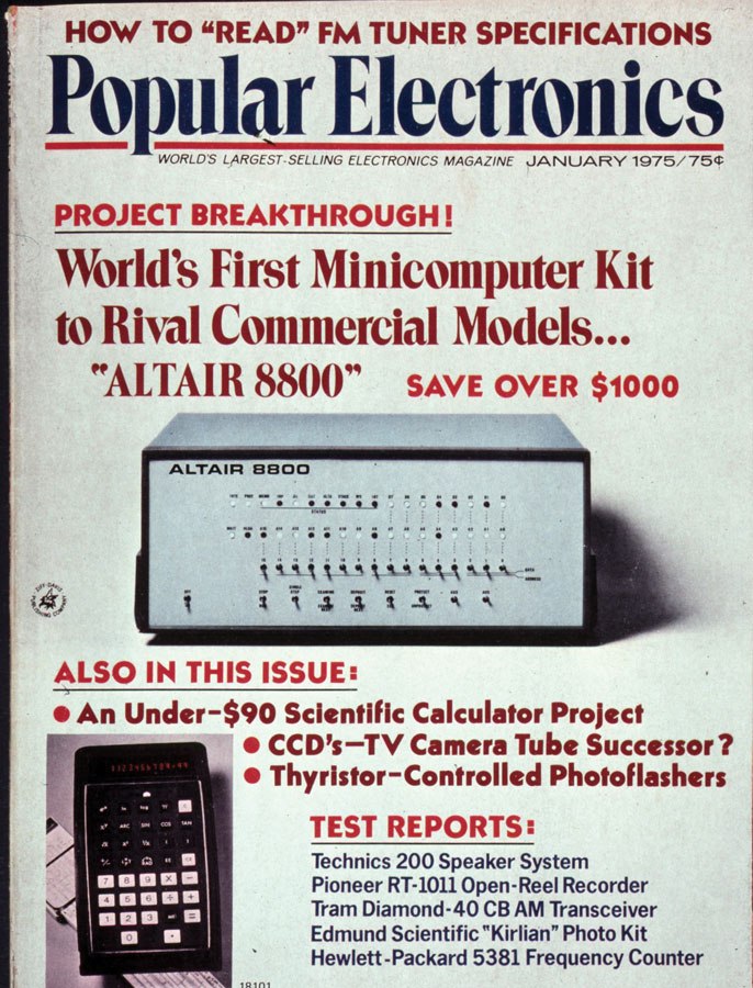 January 1975 cover of Popular Electronics